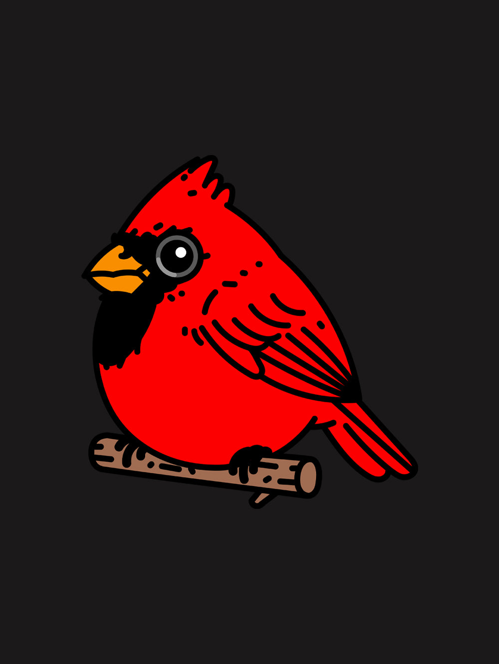 Cardinal Fat Bird hat