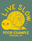 Live Slow tee
