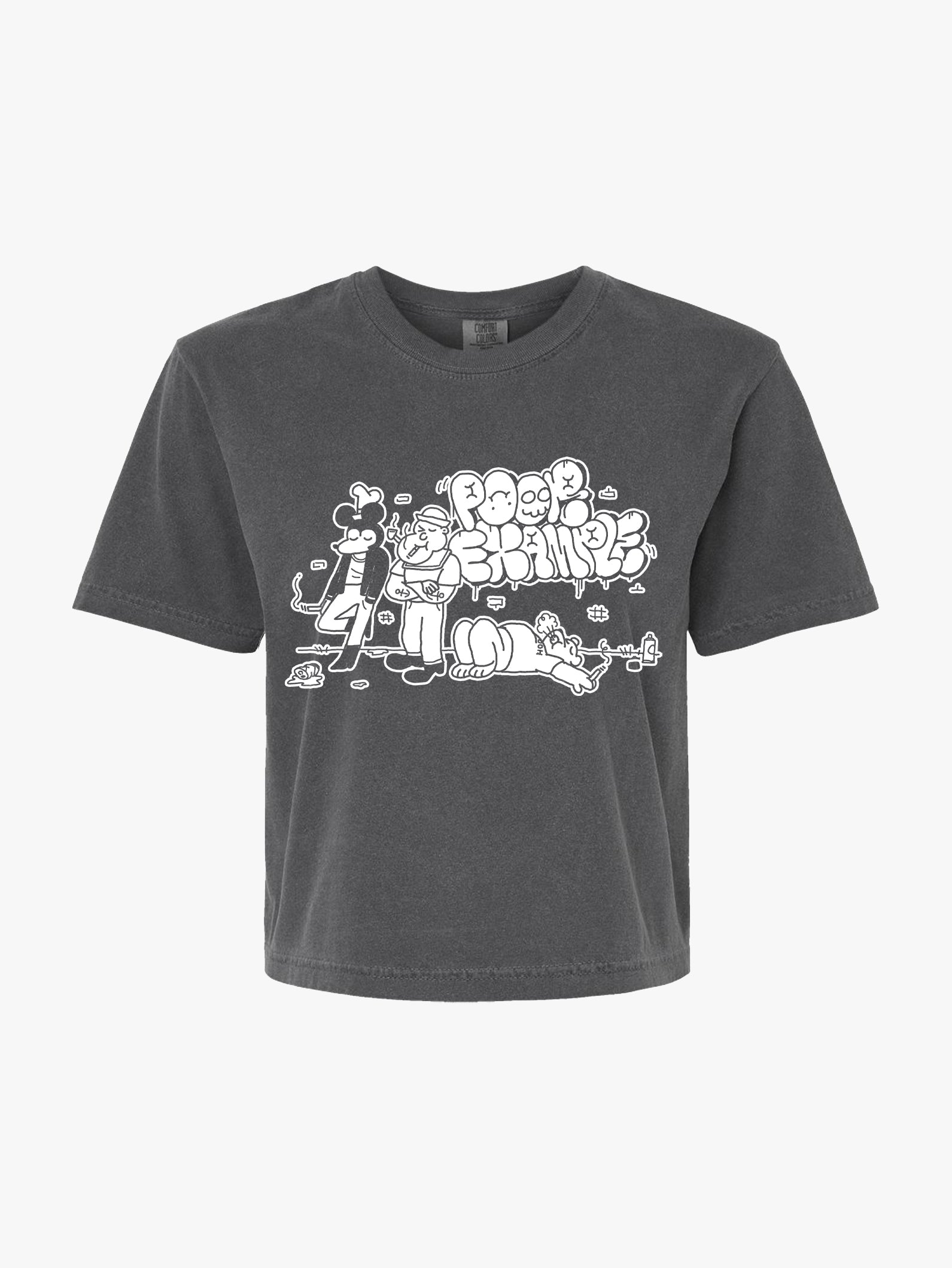 Public Domain boxy crop tee