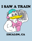 I Saw A Train kids tee