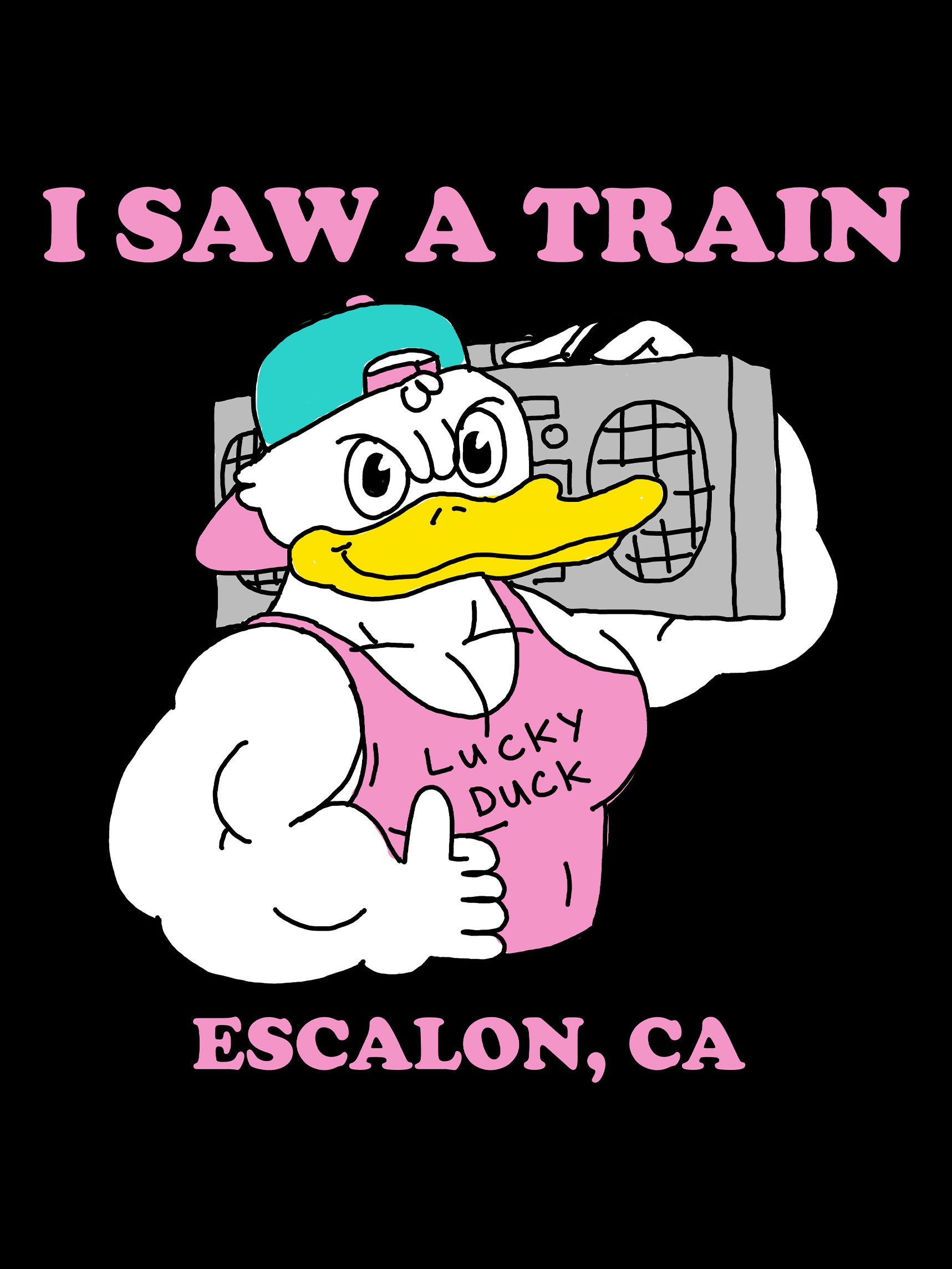 I Saw A Train tee
